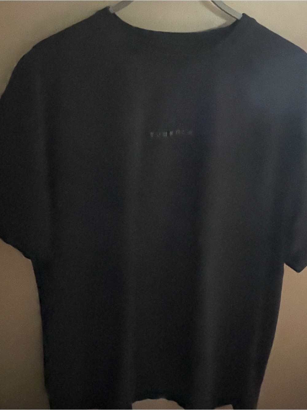 YoungLA Black Short Sleeve Crew Tee with Subtle Logo